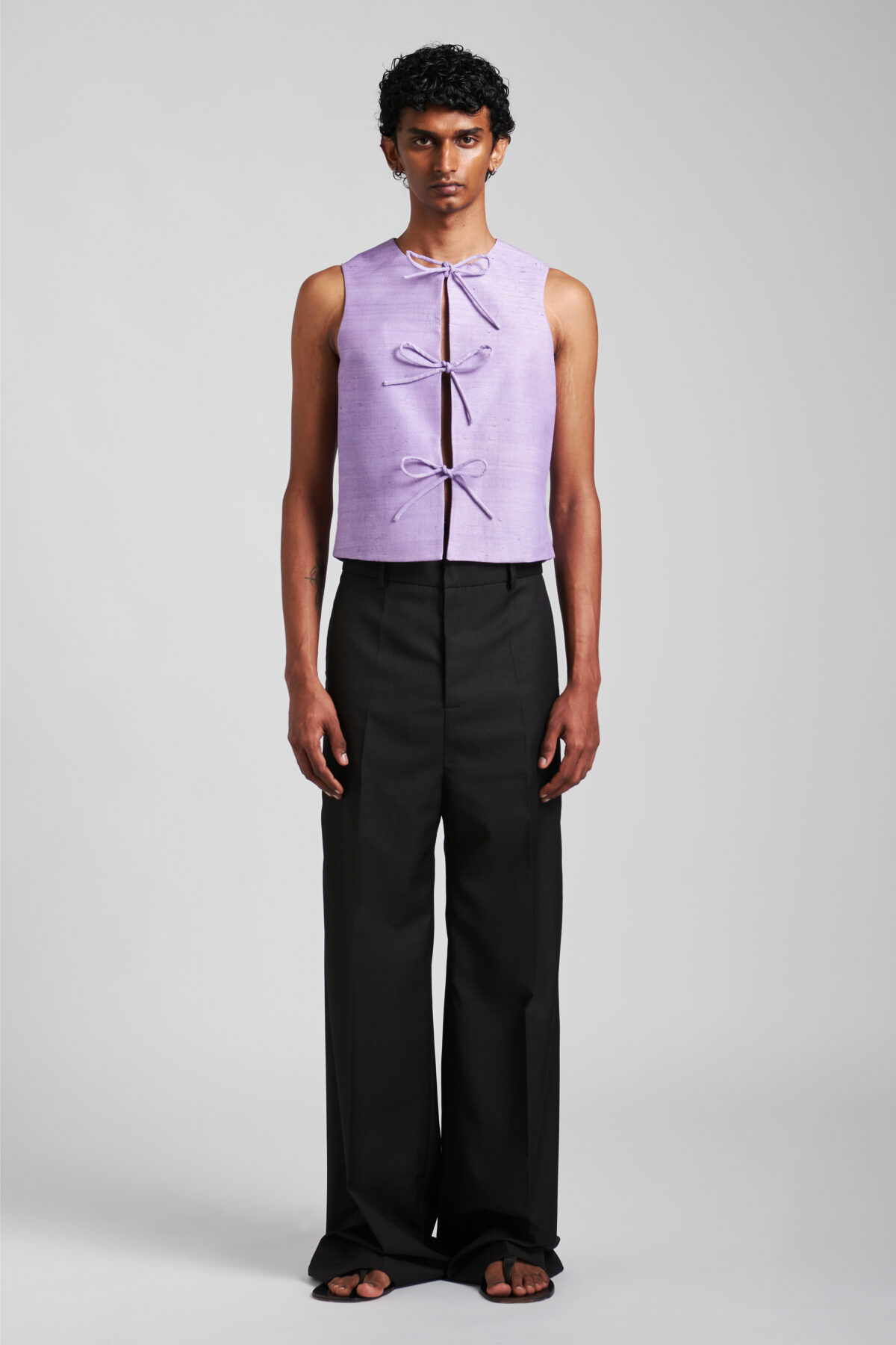 HANDWOVEN DUPION SILK VEST